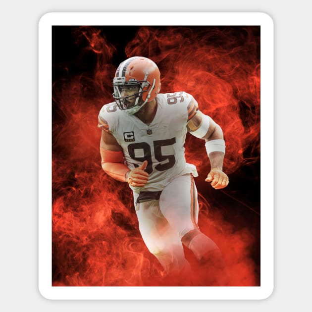 Myles Garrett Cleveland Sports Art Sticker by JRoseGraphics